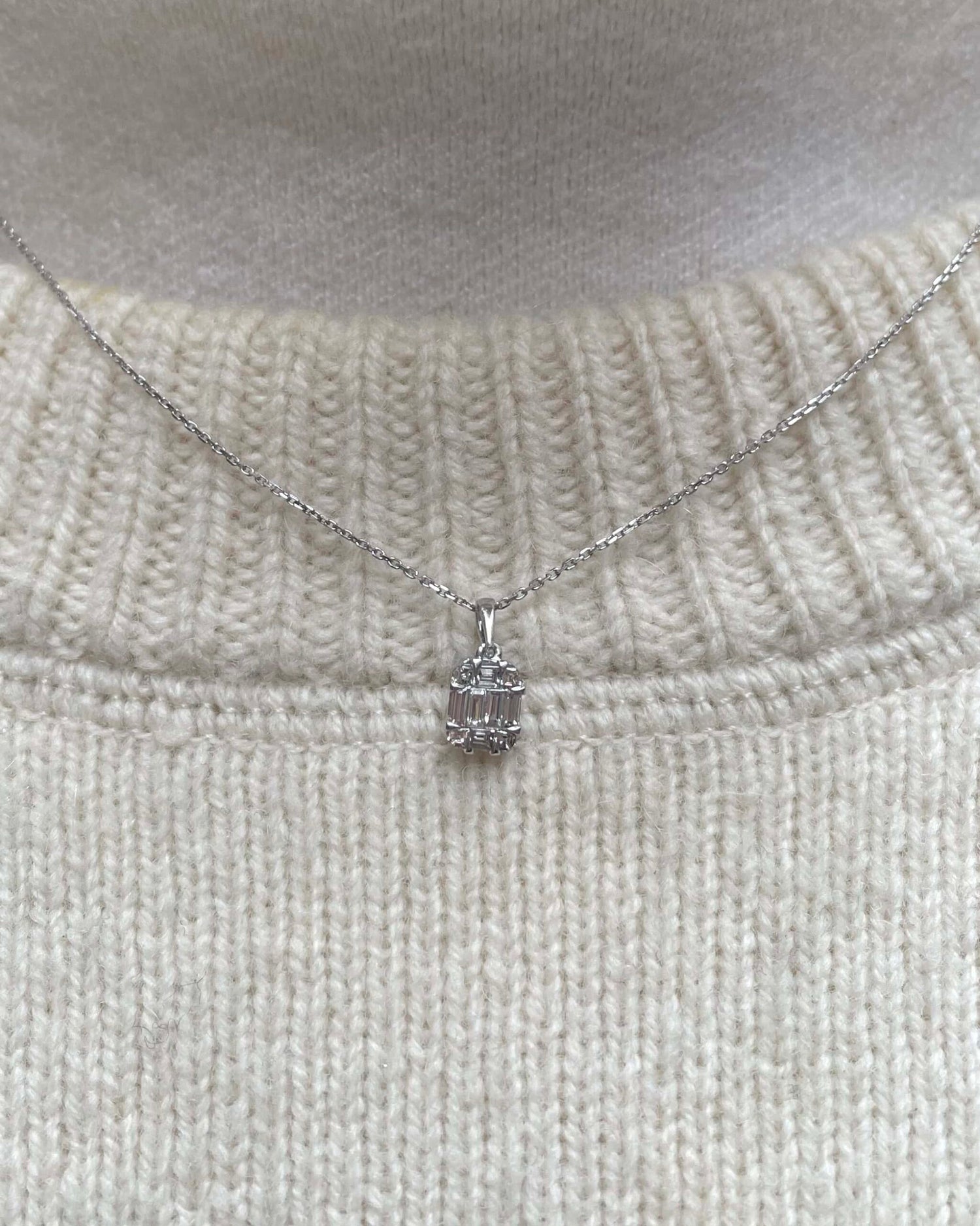 Pendentif Vintage 10 Diamants &quot;Nova&quot;