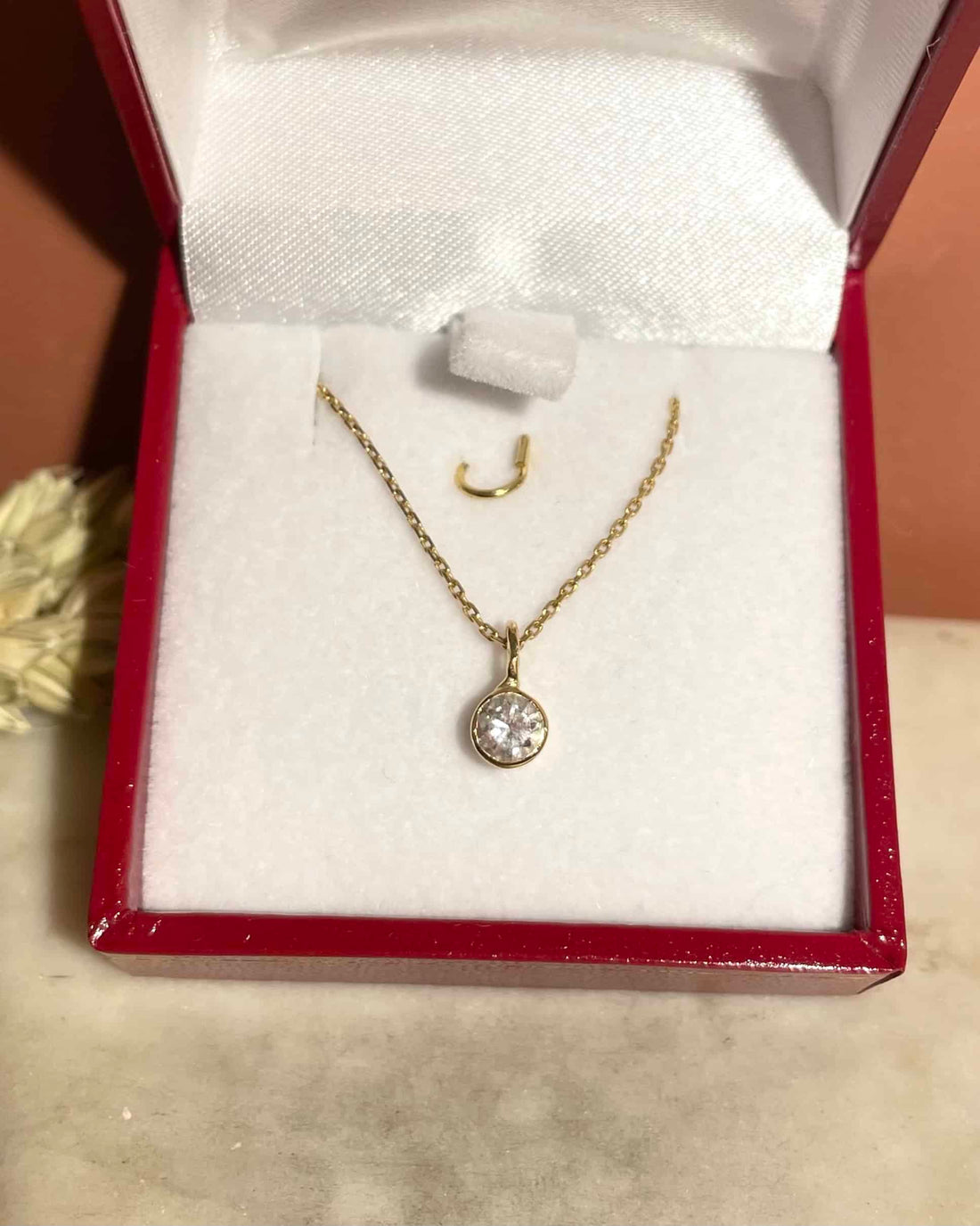 Collier Diamant 0.30 Carat Vintage &quot;Melina&quot;