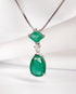 Pendentif Émeraudes 3 carats & Diamant "Joélia" - Elliade Paris