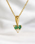 Pendentif Émeraudes & Diamant "Lorraine" - Elliade Paris