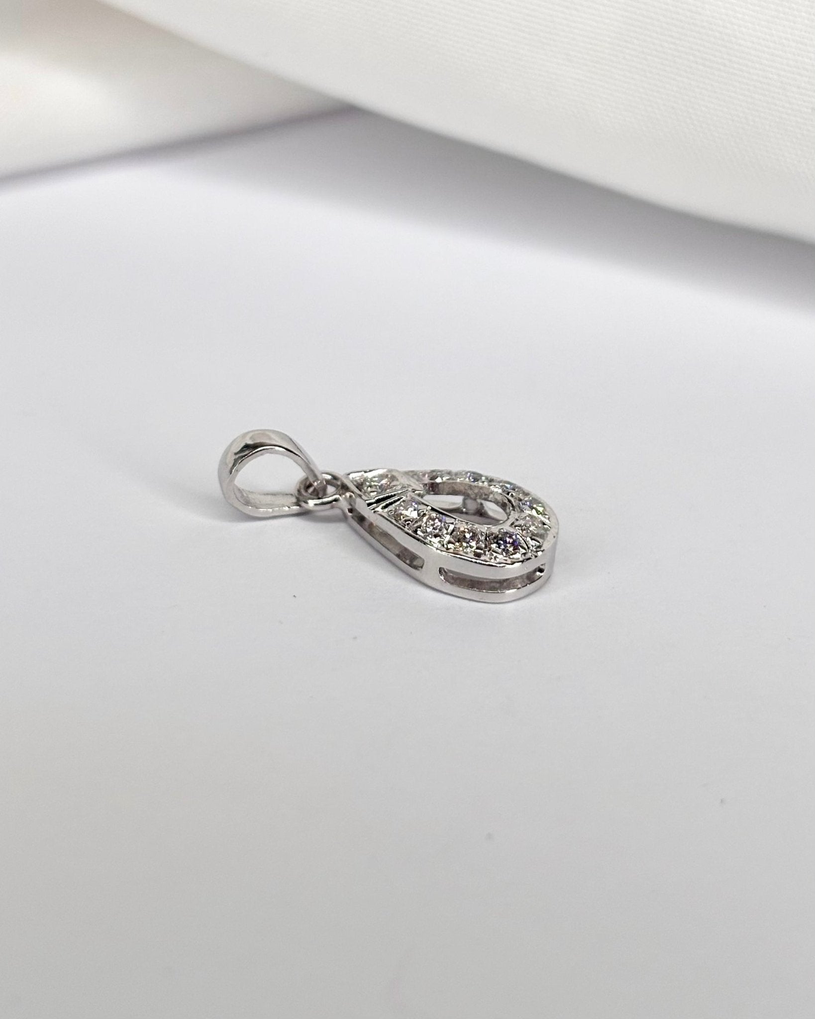 Pendentif Goutte 10 Diamants &quot;Azéa&quot; - Elliade Paris