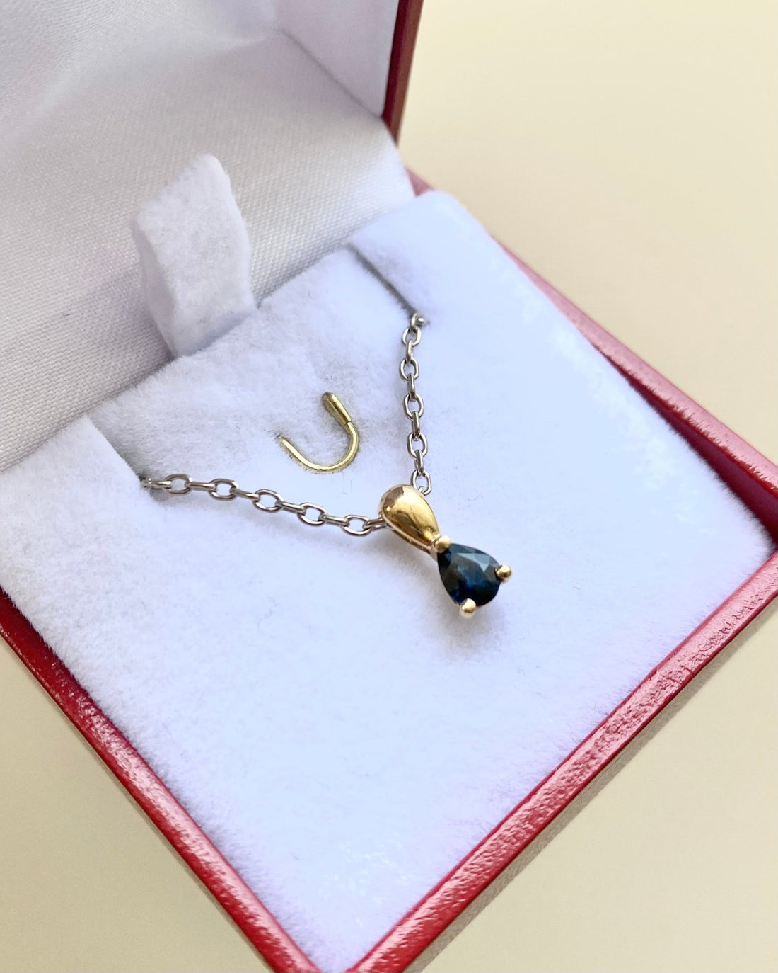Pendentif Goutte Saphir &quot;Alina&quot; - Elliade Paris