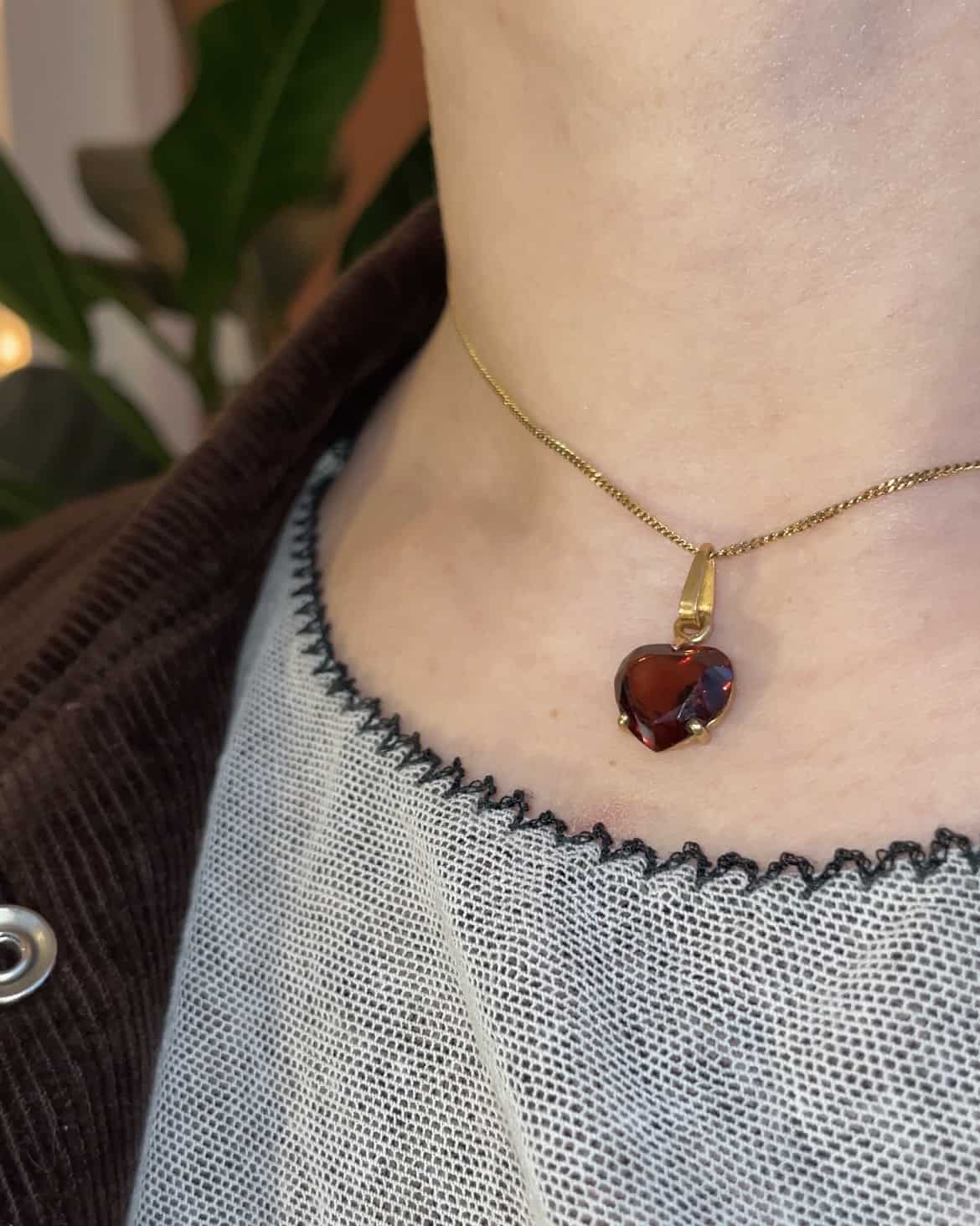 Pendentif Grenat 6.70 carats &quot;Gianni&quot; - Elliade Paris
