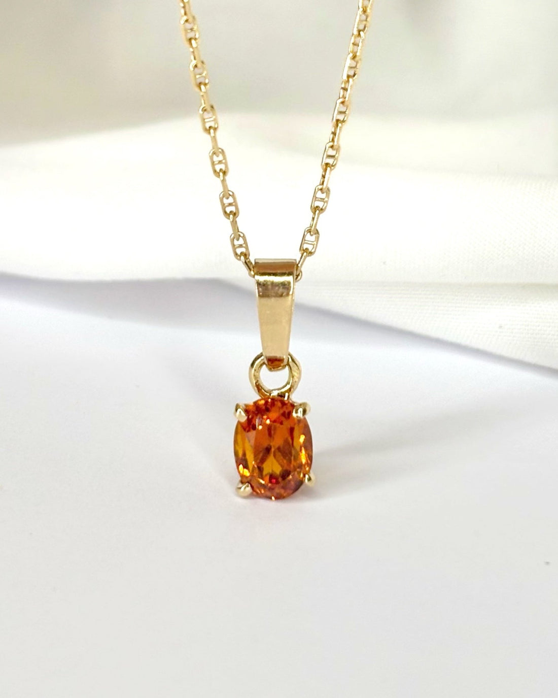 Pendentif Grenat Spessartite 2.20 carats "Ilona" - Elliade Paris