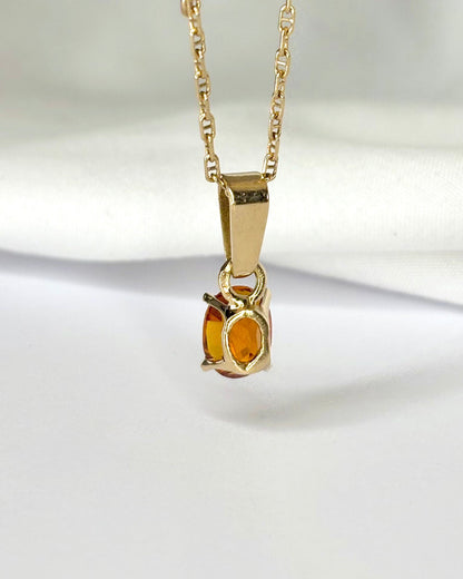 Pendentif Grenat Spessartite 2.20 carats "Ilona" - Elliade Paris