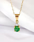 Pendentif Jade 0.45 carat & Diamant "Nadia" - Elliade Paris