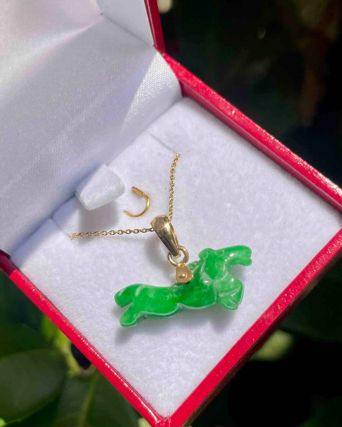 Pendentif Jade vintage &quot;Janice&quot;