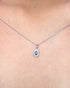 Pendentif Marguerite Saphir & Diamants "Anita" - Elliade Paris