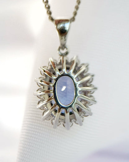 Pendentif Marguerite Tanzanite 1.15 carat &amp; Diamants "Julie" - Elliade Paris