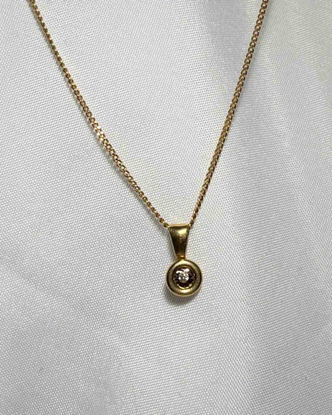Pendentif diamant vintage "Marie"
