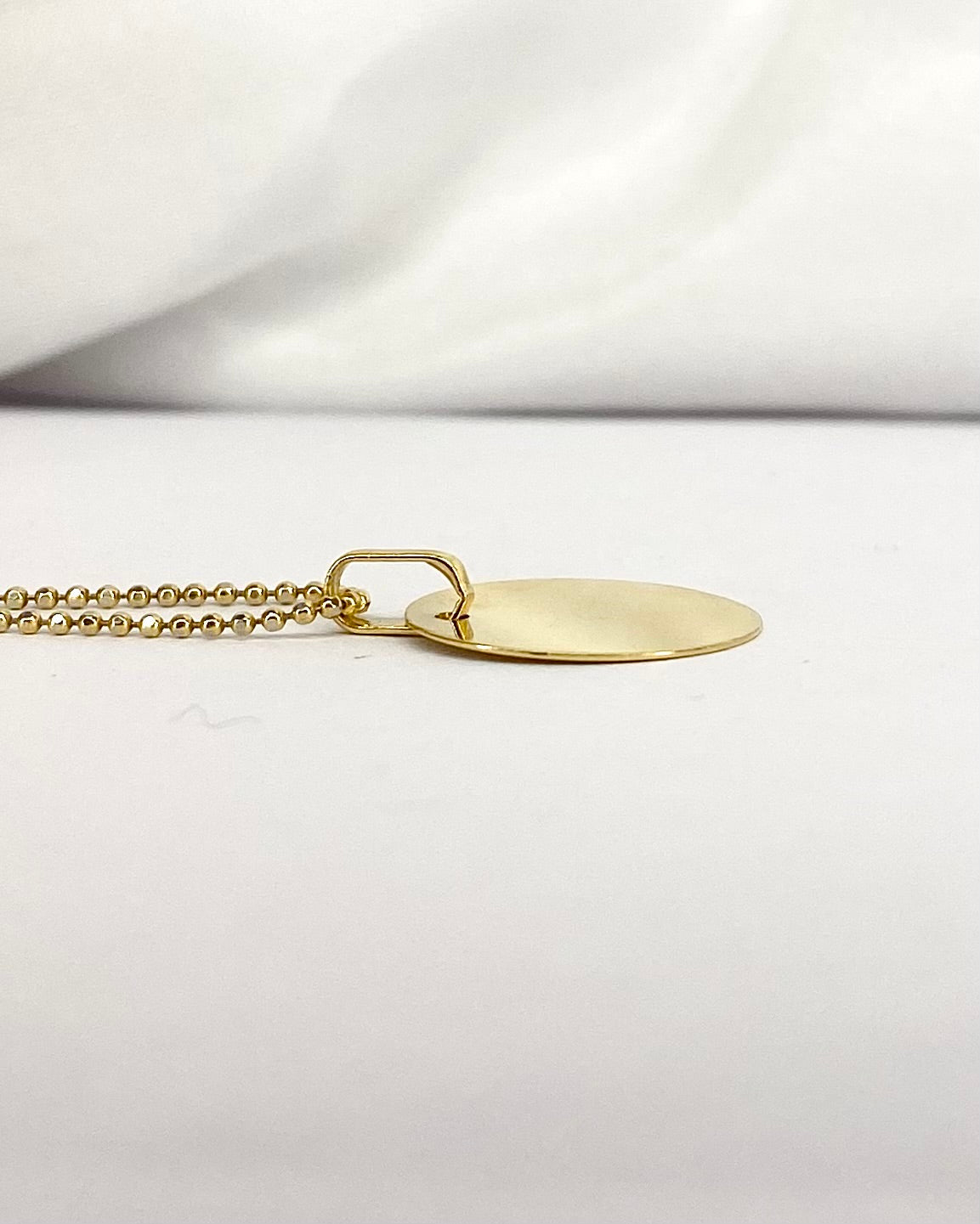 Pendentif Médaillon Or Jaune "Jimmy" - Elliade Paris