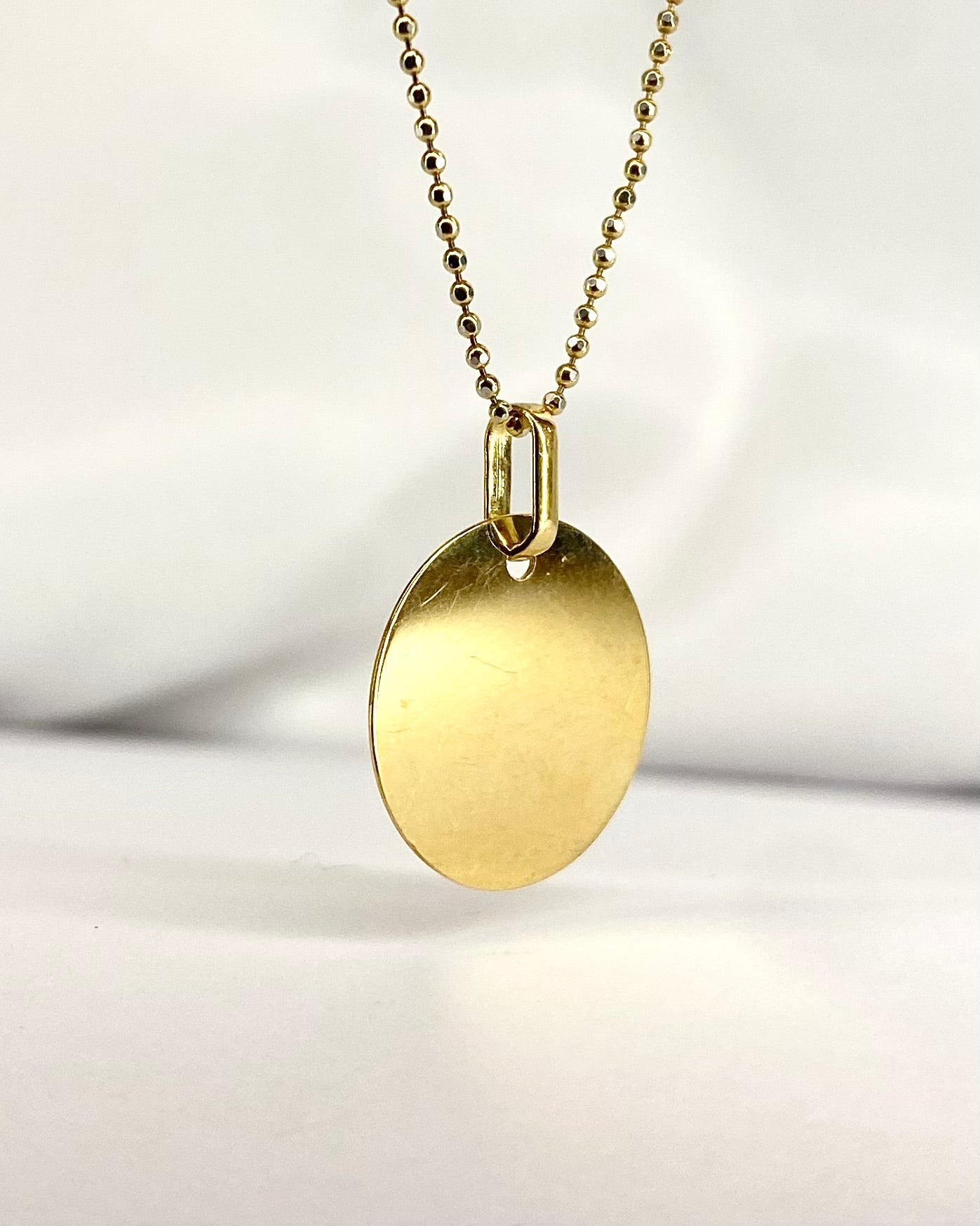 Pendentif Médaillon Or Jaune "Jimmy" - Elliade Paris