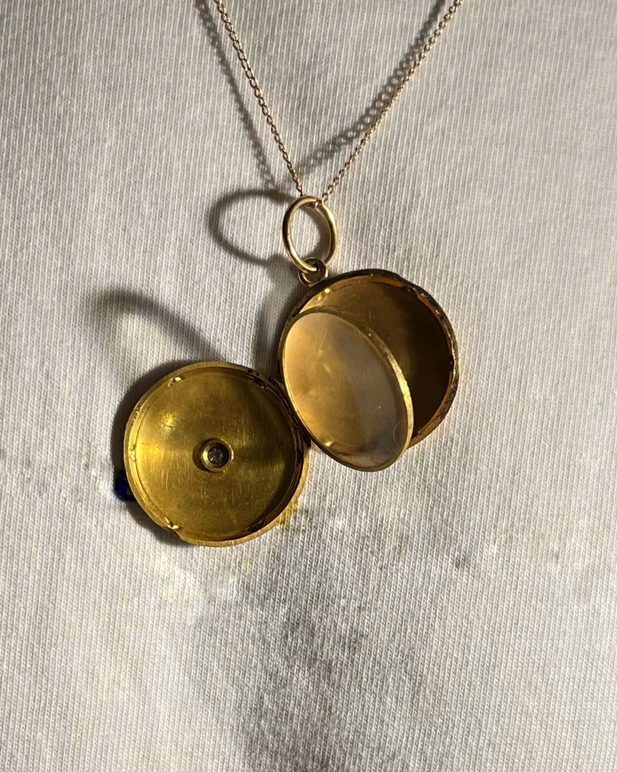 Pendentif médaillon ouvrant Or &amp; Diamant "Paulina" - Elliade Paris