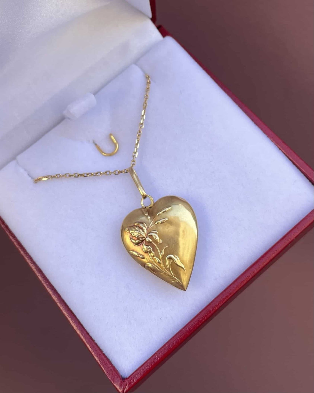 Pendentif Médaillon Vintage Cœur &quot;Solea&quot; - Elliade Paris