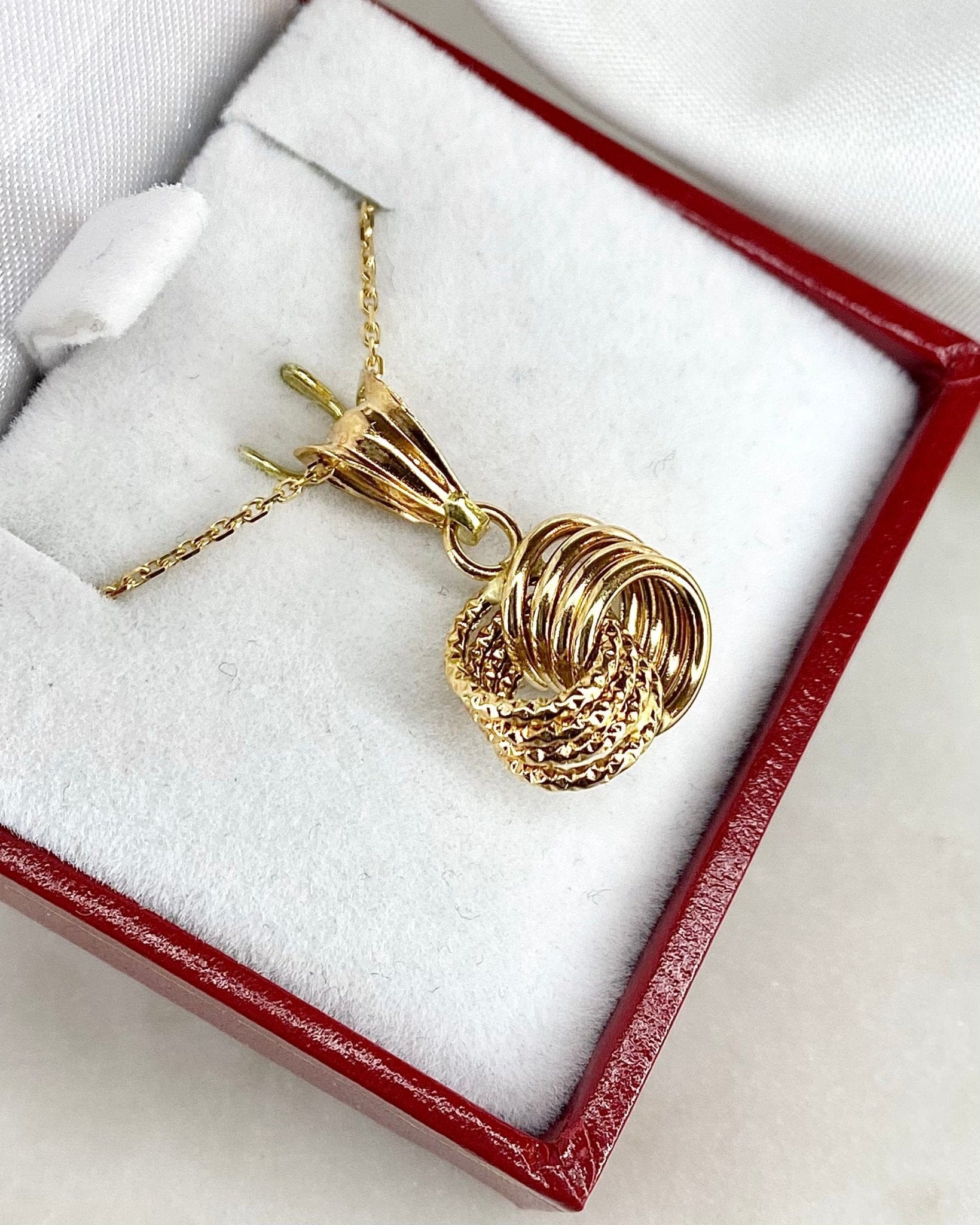 Pendentif Or Jaune 18 carats Anneaux "Appoline" - Elliade Paris