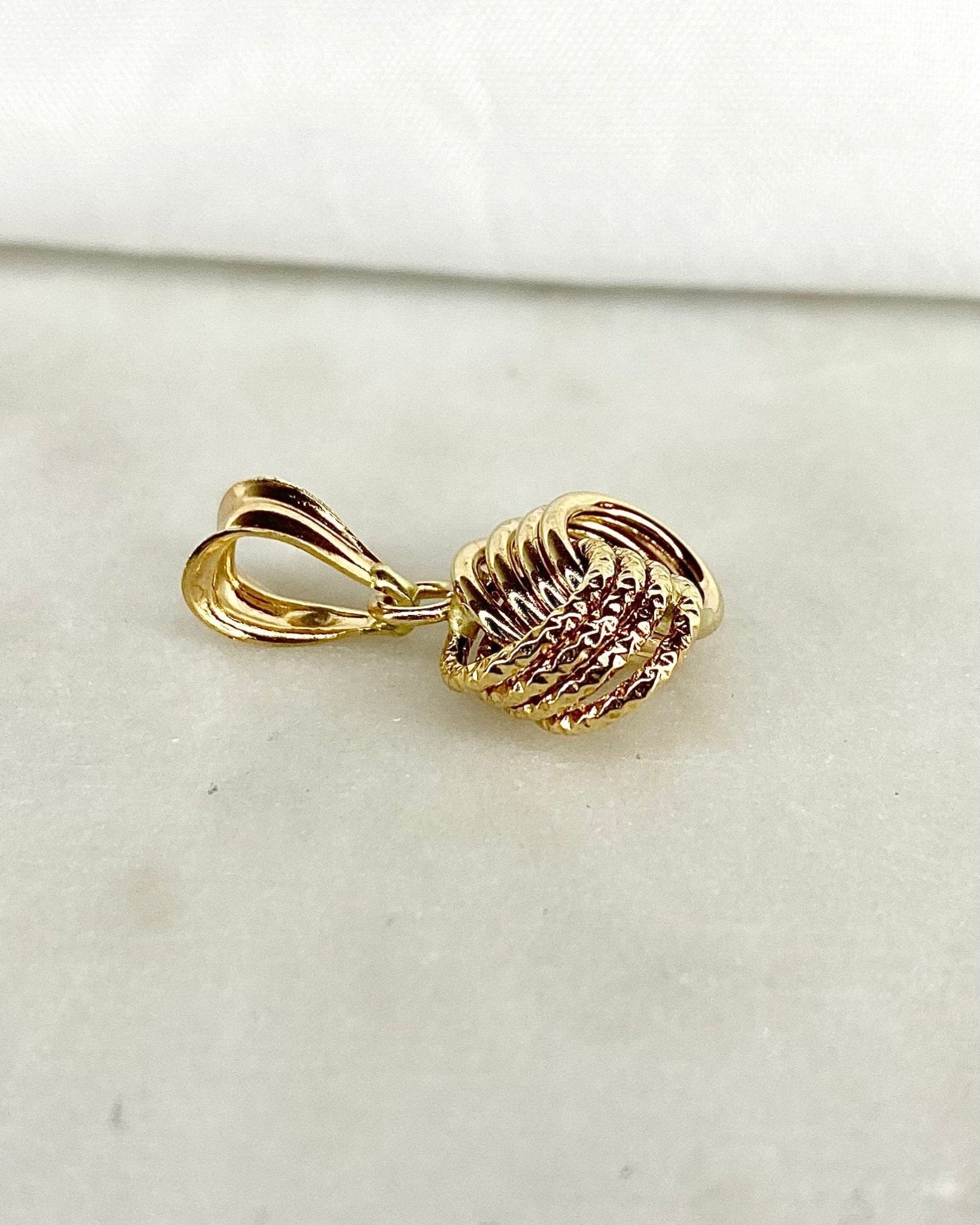 Pendentif Or Jaune 18 carats Anneaux "Appoline" - Elliade Paris