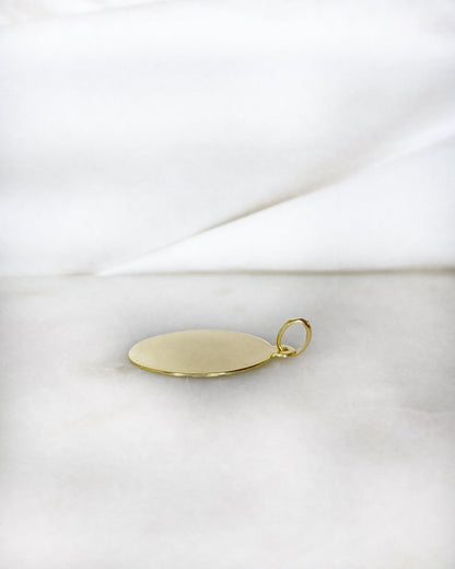Pendentif Or Jaune 18 carats &amp; émail &quot;Aséane&quot; - Elliade Paris