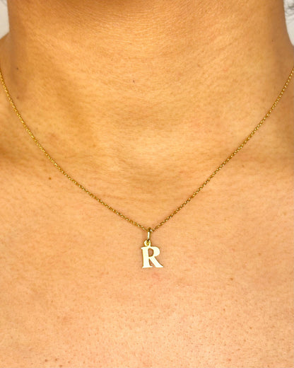 Pendentif Or Jaune 18 carats "R" - Elliade Paris