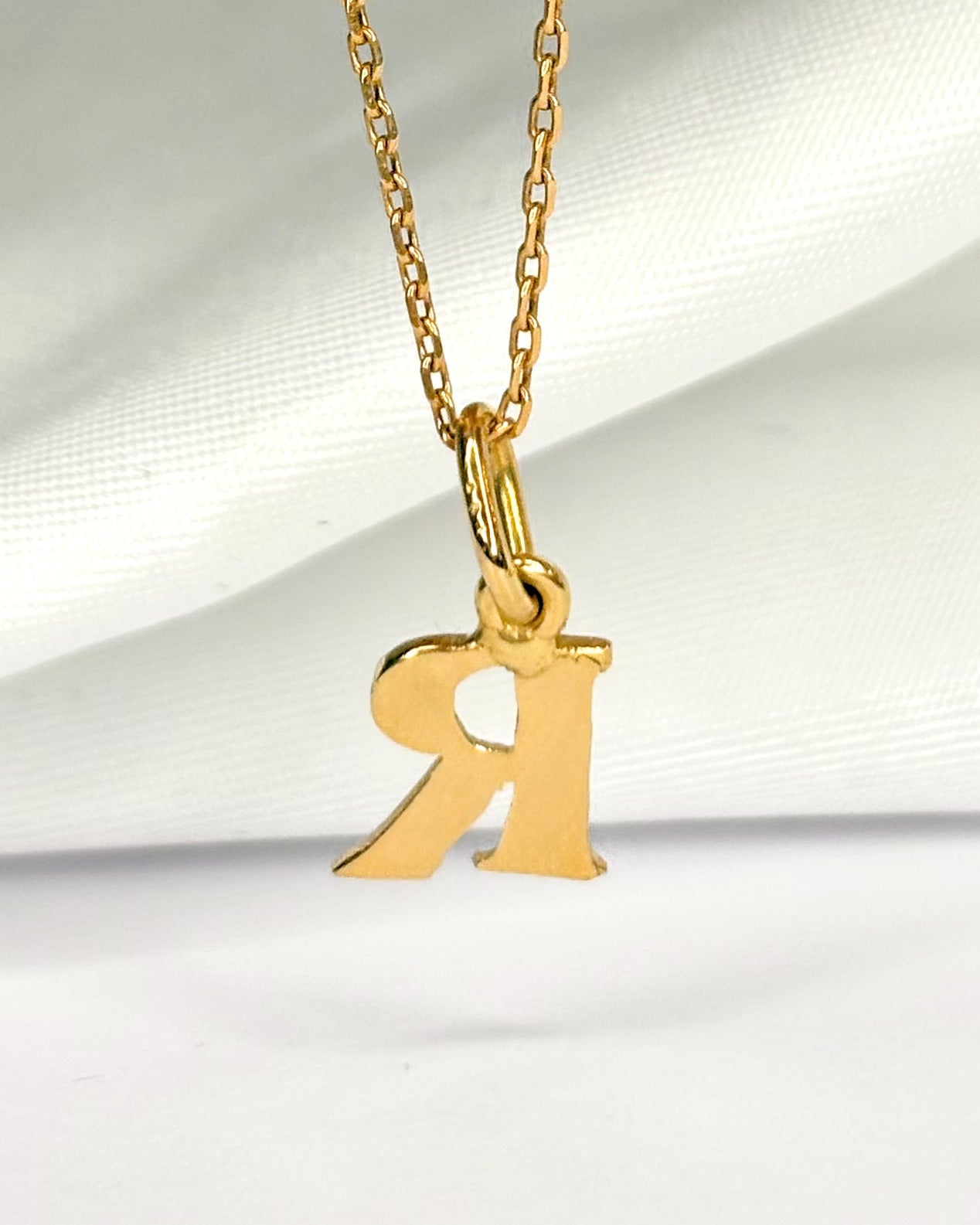 Pendentif Or Jaune 18 carats "R" - Elliade Paris
