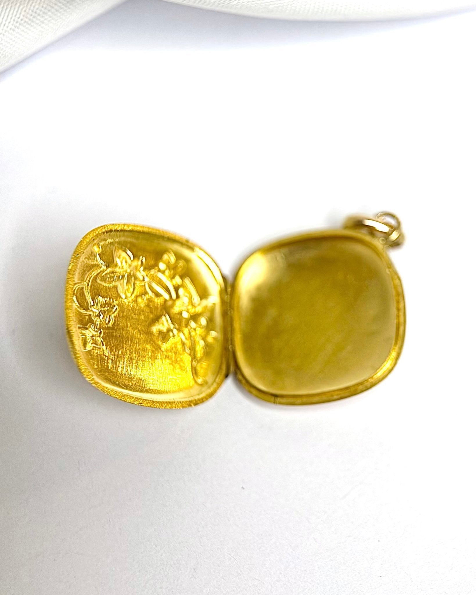Pendentif Or Jaune &amp; Vert 18 carats "Iris" - Elliade Paris