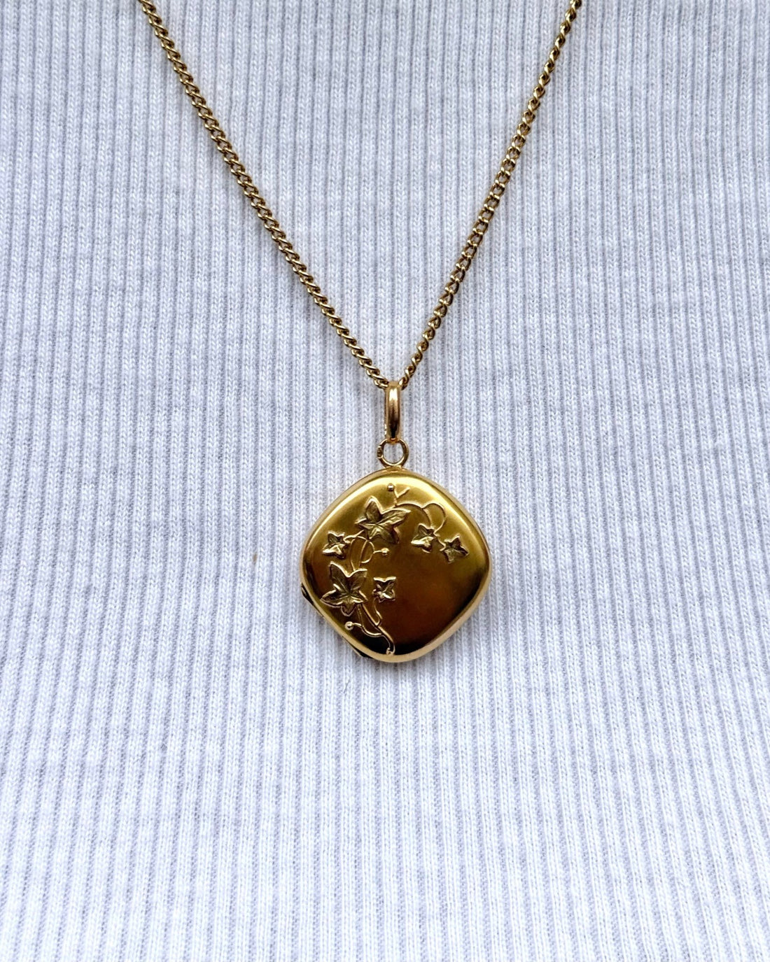 Pendentif Or Jaune &amp; Vert 18 carats "Iris" - Elliade Paris