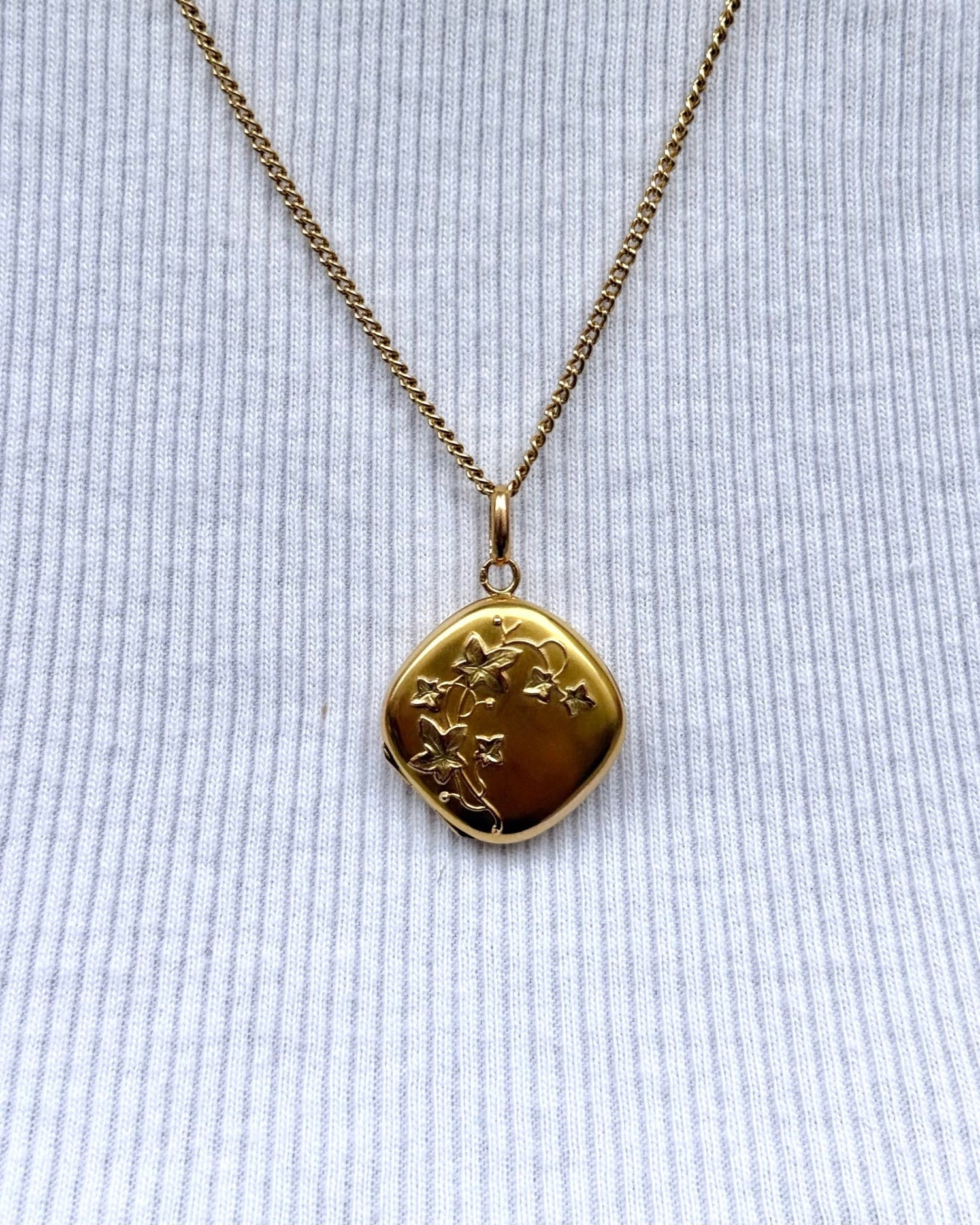 Pendentif Or Jaune &amp; Vert 18 carats "Iris" - Elliade Paris