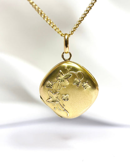 Pendentif Or Jaune &amp; Vert 18 carats "Iris" - Elliade Paris