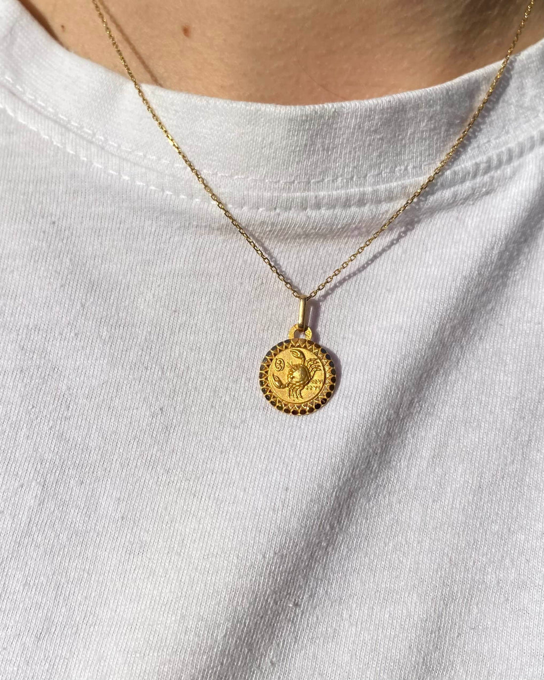 Cancer &quot;Artemis&quot; Gold Pendant