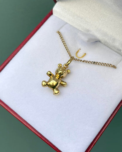 Pendentif Ourson Or Jaune 18 carats &quot;Léo&quot; - Elliade Paris