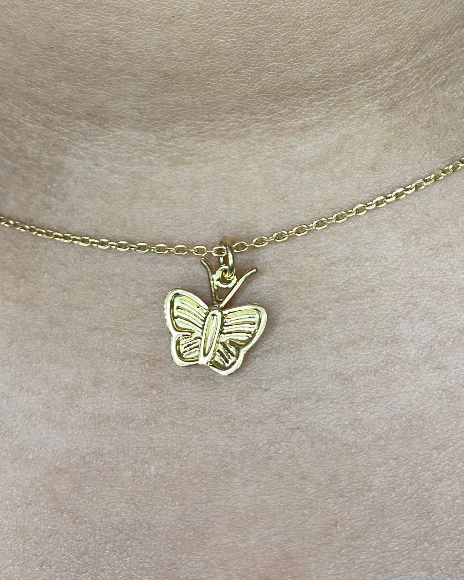 Pendentif Papillon Or Jaune 18 carats "Lili" - Elliade Paris