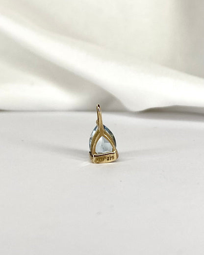 Pendentif Poire Aigue - Marine 0.55 carat &quot;Cheyanne&quot; - Elliade Paris