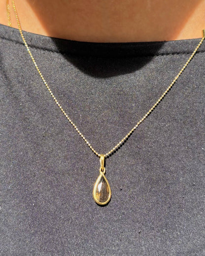 Pendentif Poire Quartz Fumé 1.82 carat "Mia" - Elliade Paris