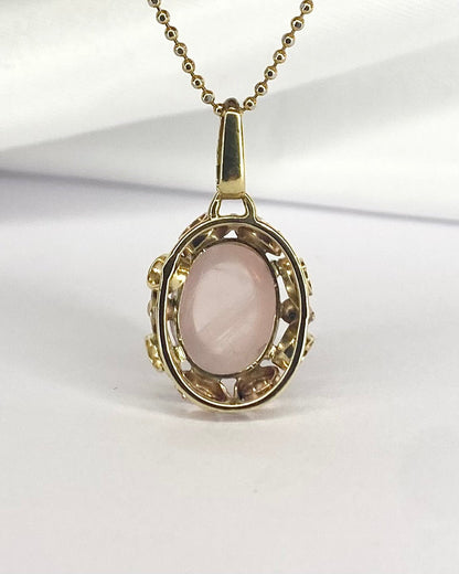 Pendentif Quartz Rose "Igora" - Elliade Paris