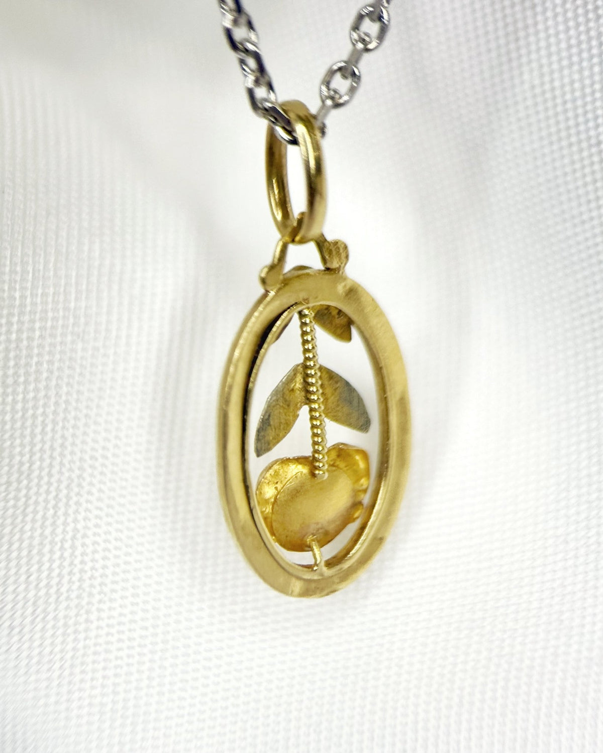 Pendentif romantique deux Ors "Flore" - Elliade Paris
