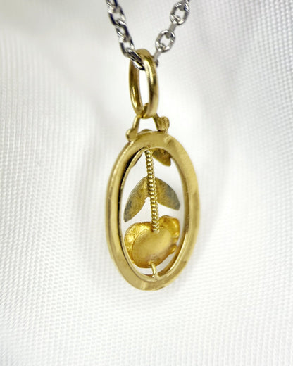 Pendentif romantique deux Ors "Flore" - Elliade Paris