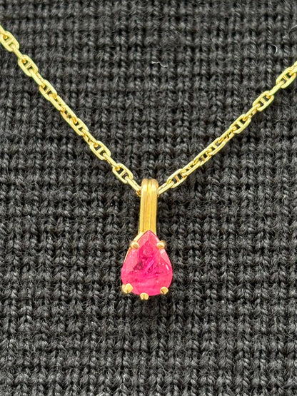 Pendentif Rubis 0.55 carat &quot;Roxanne&quot; - Elliade Paris