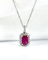 Pendentif Rubis 0.75 carat & Diamants 0.22 carat "Lise" - Elliade Paris