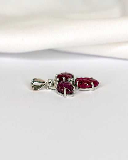 Pendentif Rubis 2.80 carats &amp; Diamants "Tanina" - Elliade Paris