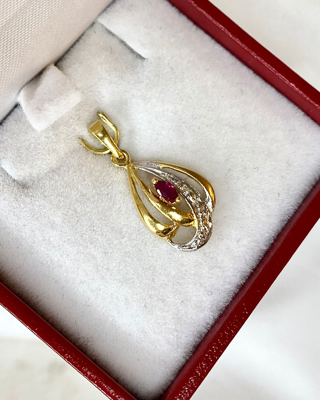 Pendentif Rubis &quot;Alexa&quot; - Elliade Paris