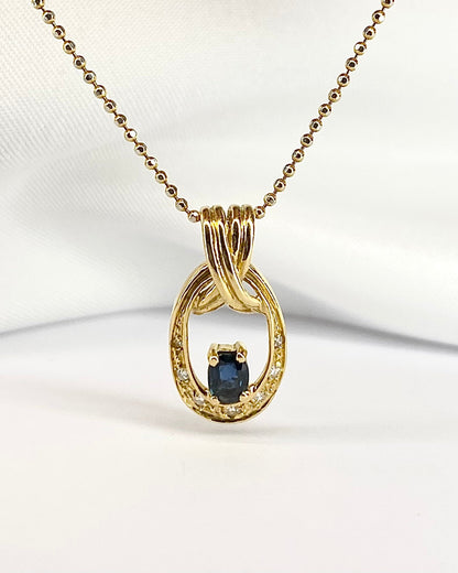 Pendentif Saphir 0.20 carat &quot;Magalie&quot; - Elliade Paris