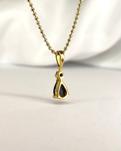 Pendentif Saphir 0.30 carat &amp; Diamant "Ana" - Elliade Paris