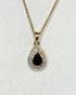 Pendentif Saphir 0.50 carat & Diamants "Maëlle" - Elliade Paris