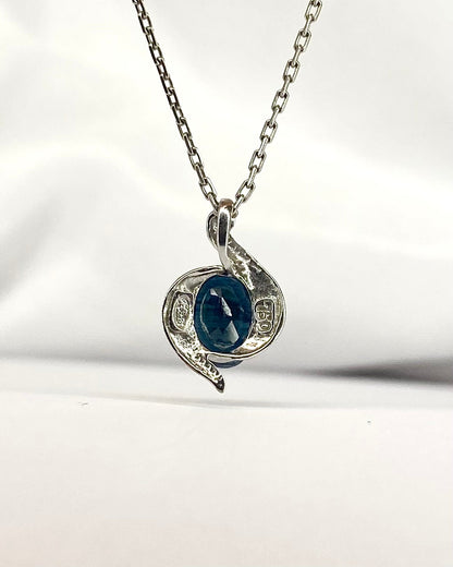 Pendentif Saphir 1 carat "Justine" - Elliade Paris