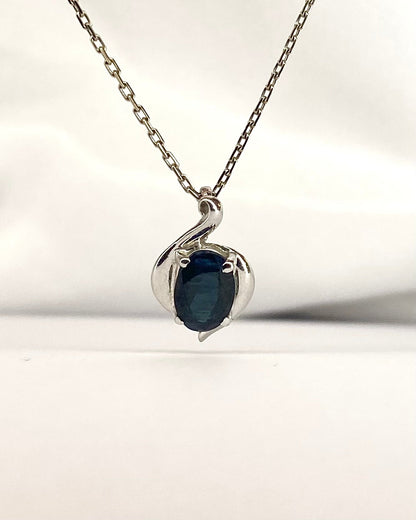 Pendentif Saphir 1 carat "Justine" - Elliade Paris