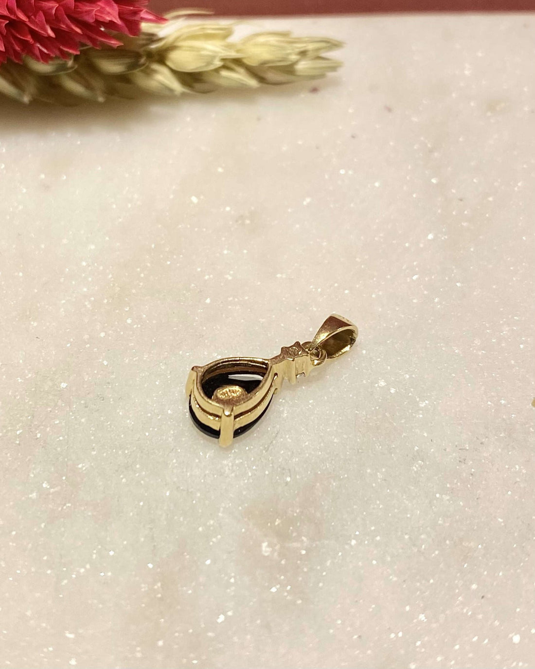 Pendentif Saphir 1.40 carat &amp; Diamant &quot;Clarisse&quot; - Elliade Paris