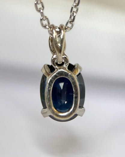 Pendentif Saphir 1.50 carat &amp; Diamant "Elora" - Elliade Paris