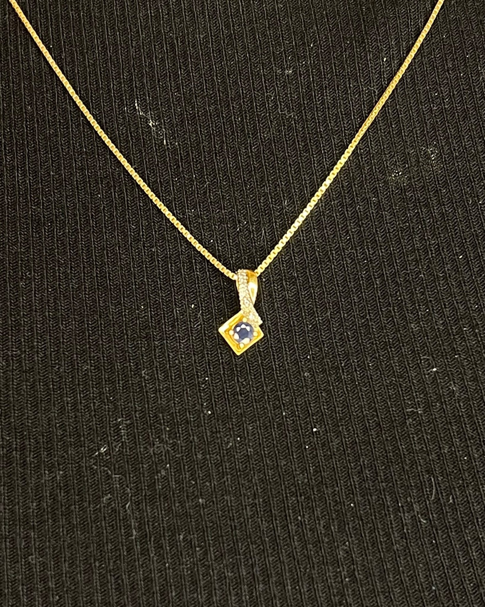 Pendentif Saphir "Fabienne" - Elliade Paris