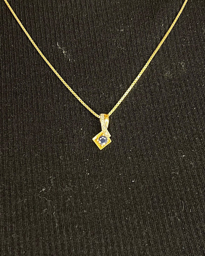 Pendentif Saphir "Fabienne" - Elliade Paris