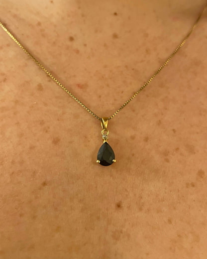 1.40 carat Sapphire &amp;amp; Diamond &quot;Clarisse&quot; Pendant