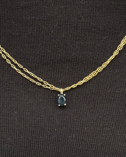 Pendentif Saphir Ovale 0.66 carat &quot;Adrianne&quot; - Elliade Paris